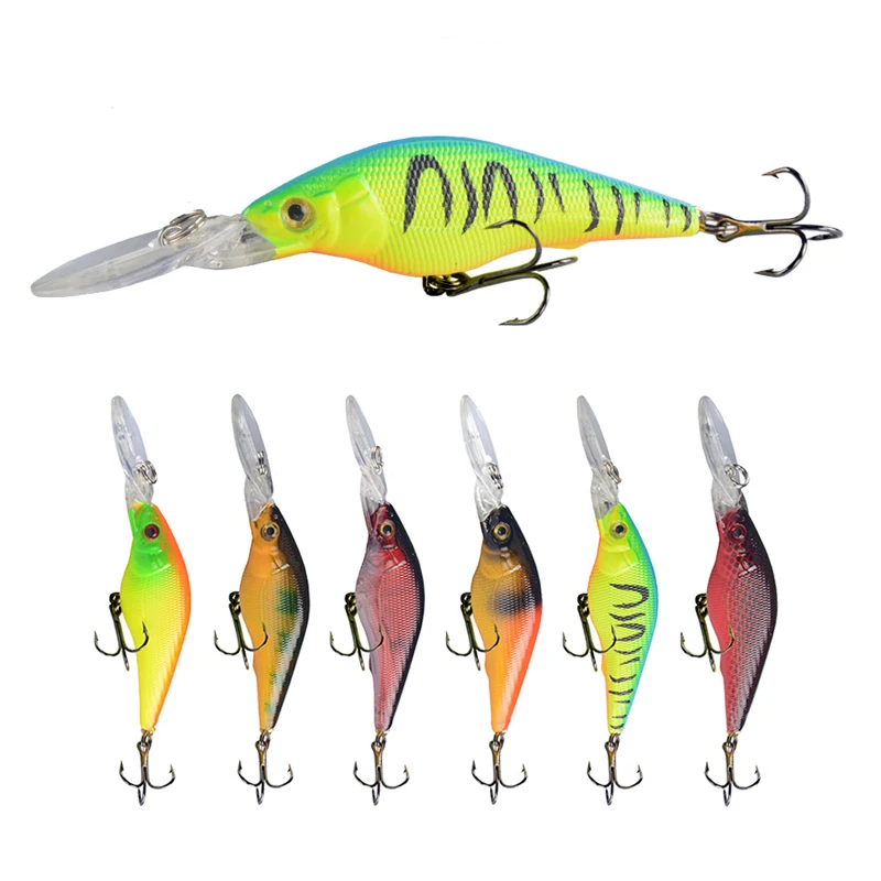 1 PCS 9cm 6.6g Minnow Fishing Lures Wobbler Hard Baits Crankbaits ABS Artificial Lure for Bass Pike Fishing Tackle