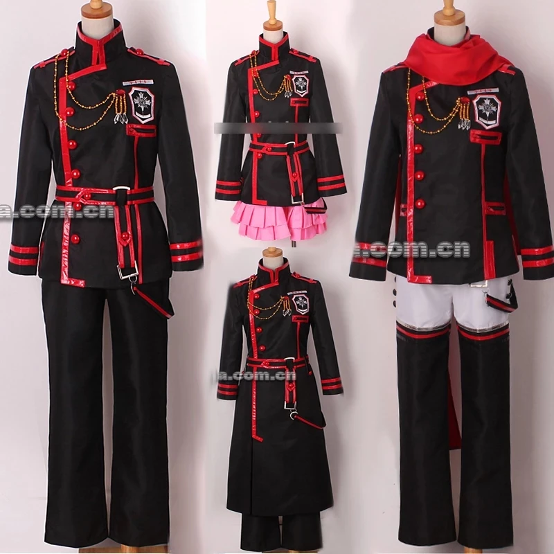 COSLEE Anime D.Gray-man HALLOW 3rd Uniform Allen Lavi Lenalee Kanda Cosplay Costume Halloween Party Suit For Adult Customize