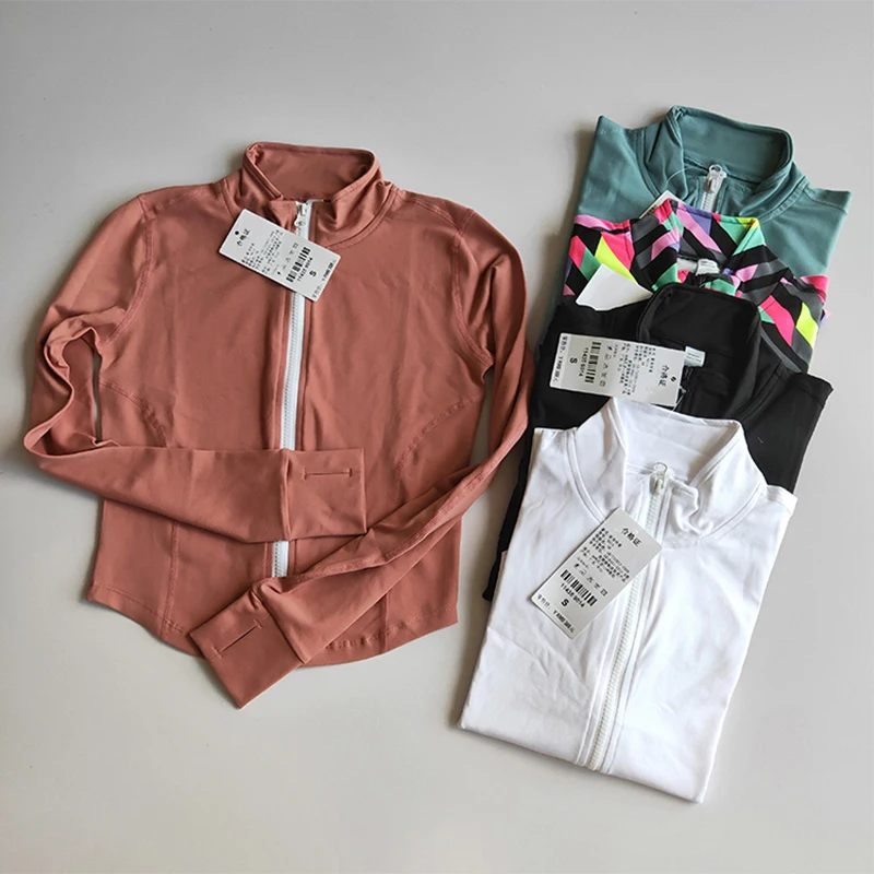 Women Sports Jacket Running Sport Coat Long Sleeve Fitnes Tops Zipper Yoga Shirt Workout Jacket Gym Clothing Outdoor Sportswear