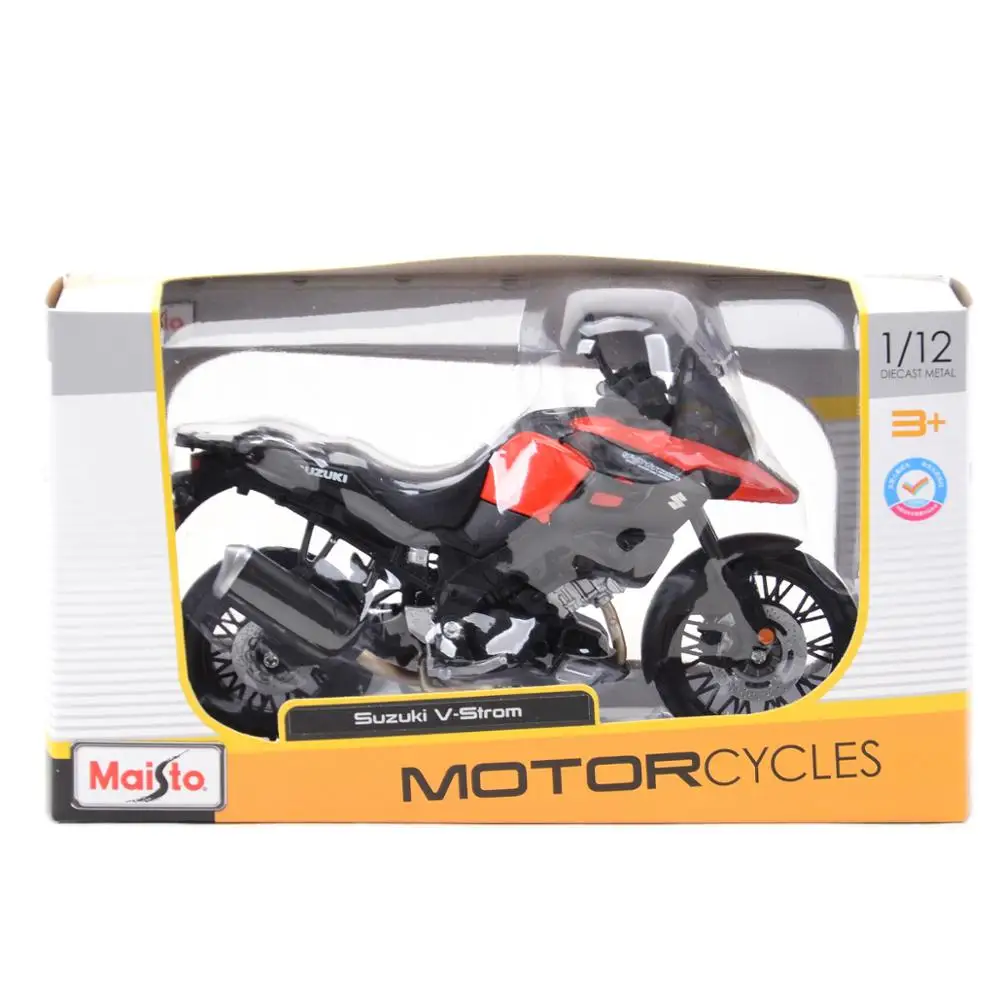 Maisto veículo colecionável maisto 1:12 suzuki v-tomara que funde estática, passatempos colecionáveis, modelo de motocicleta, brinquedos