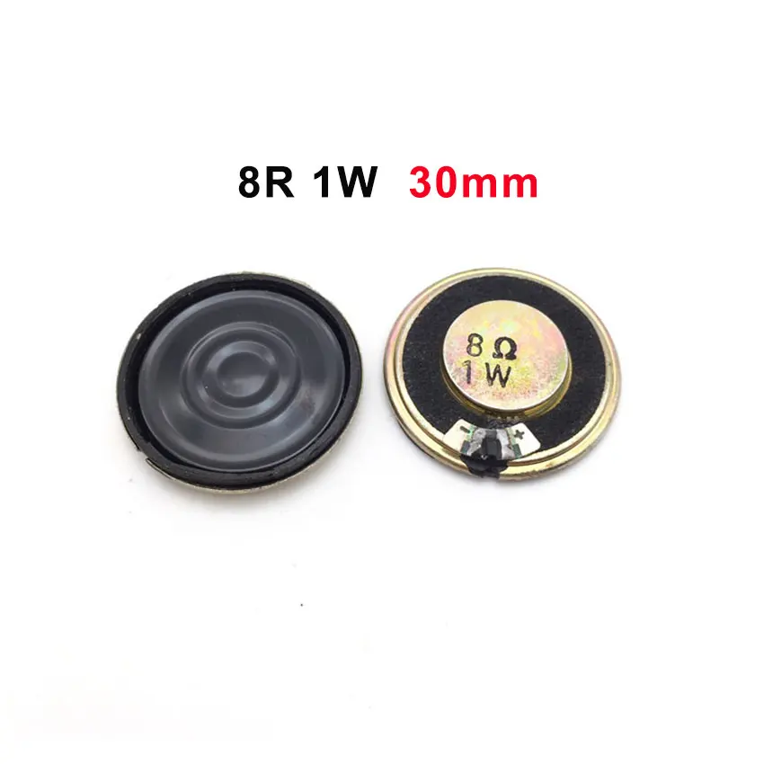 ChengHaoRan 1ชิ้น8R 1W 8 Ohm 1W 30มม.40มม.50มม.57มม.66มม.77มม.กันน้ำเครื่องเสียงลำโพง