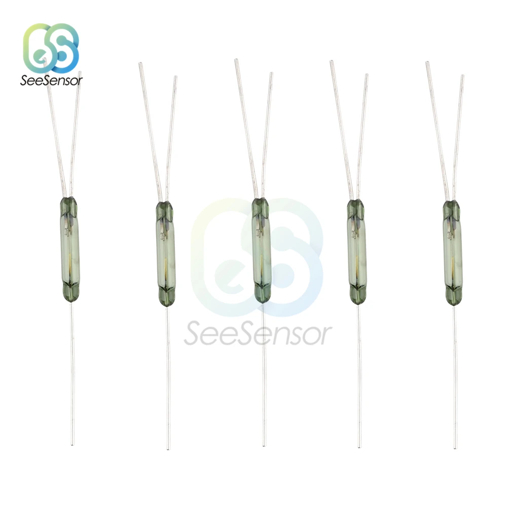 5Pcs/lot  2.5*14mm Reed Switch 3 pin Magnetic Switch Normally Open Normally Closed Conversion 2.5X14MM NO NC Conversion