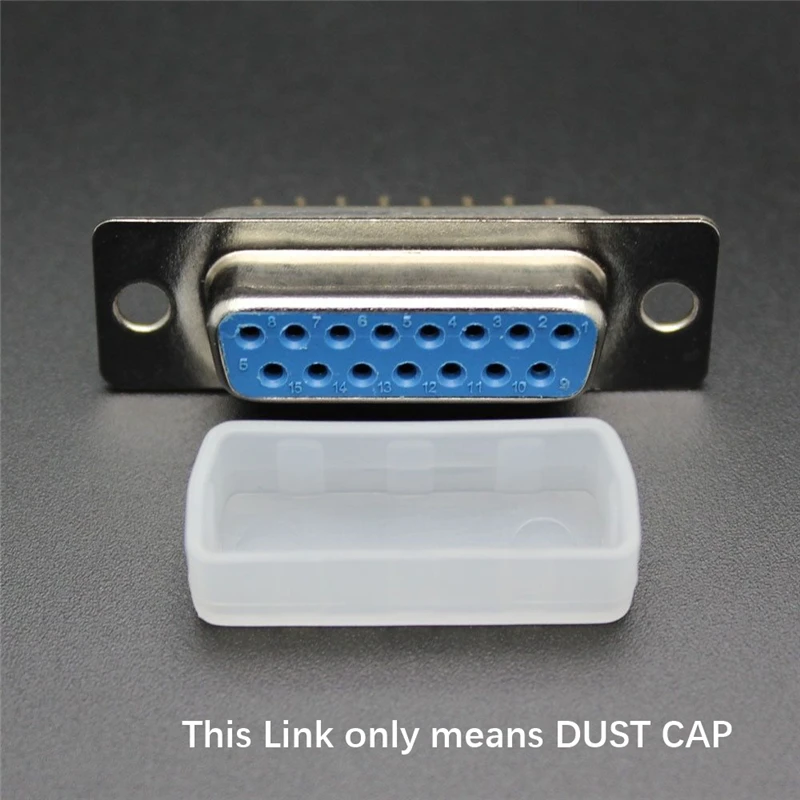 Dvi Female Dust Cover, Dvi Female Dust Cap, DB15 Pin, 2 Row, Socket Protective Cap, Free Shipping, 100Pcs