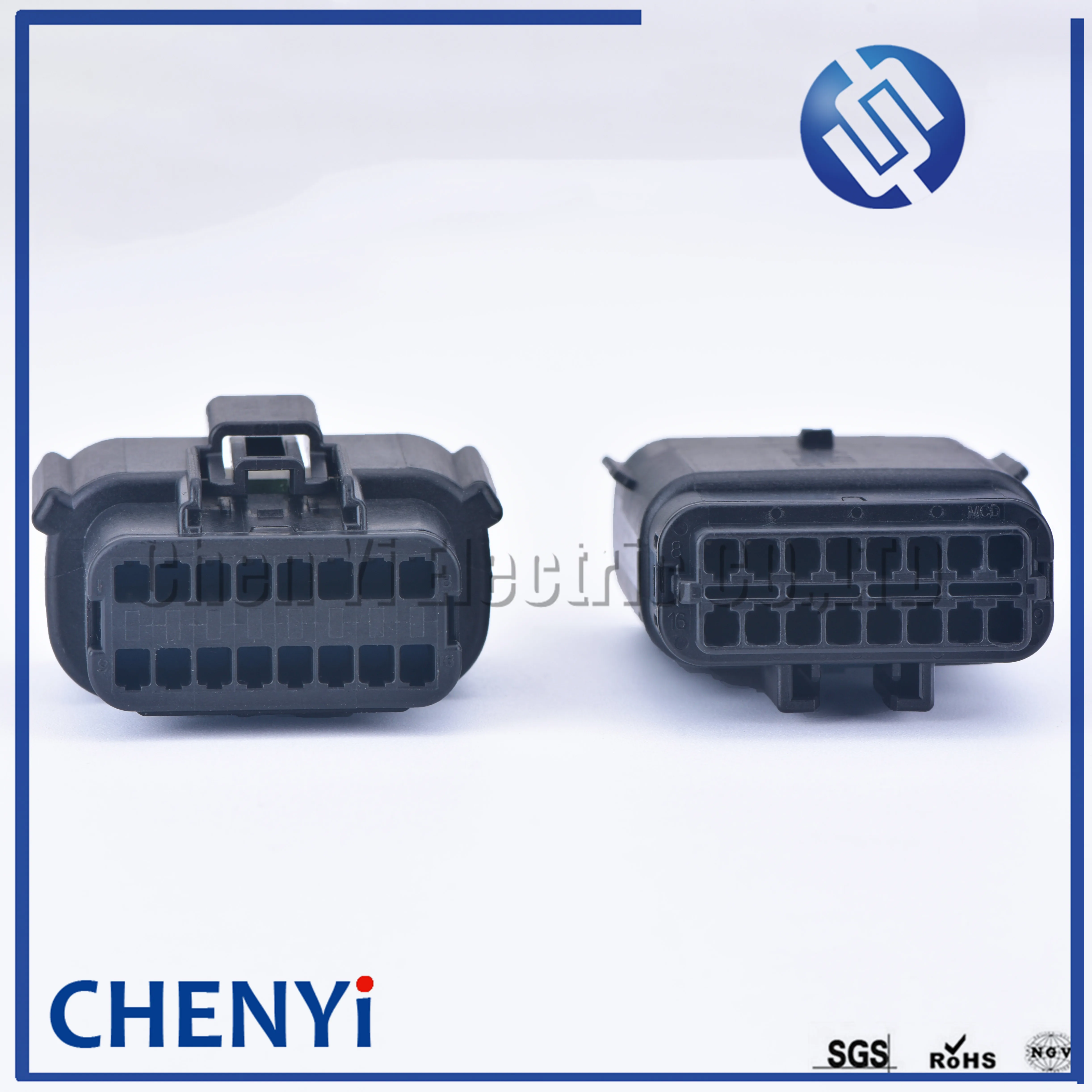 16 Pin 33472-1601 33482-1601 Headlight Socket Automotive Lamp Light Connector For Ford Focus Mondeo EDGE Fiesta 33472-1740