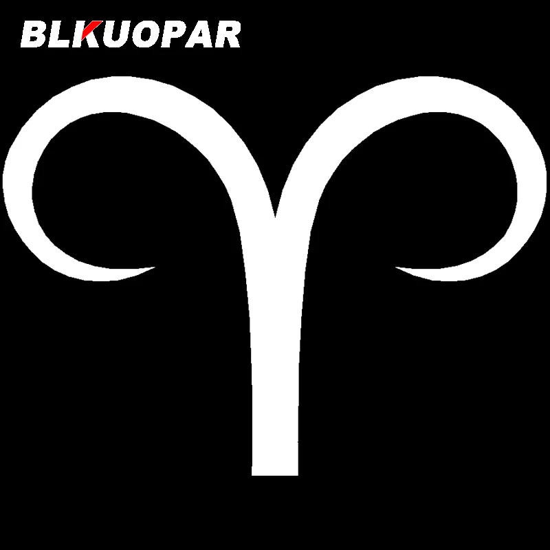 BLKUOPAR for Zodiac Car Stickers Sunscreen Decals Scratch-Proof Car Accessories Creative Air Conditioner Windshield Decor