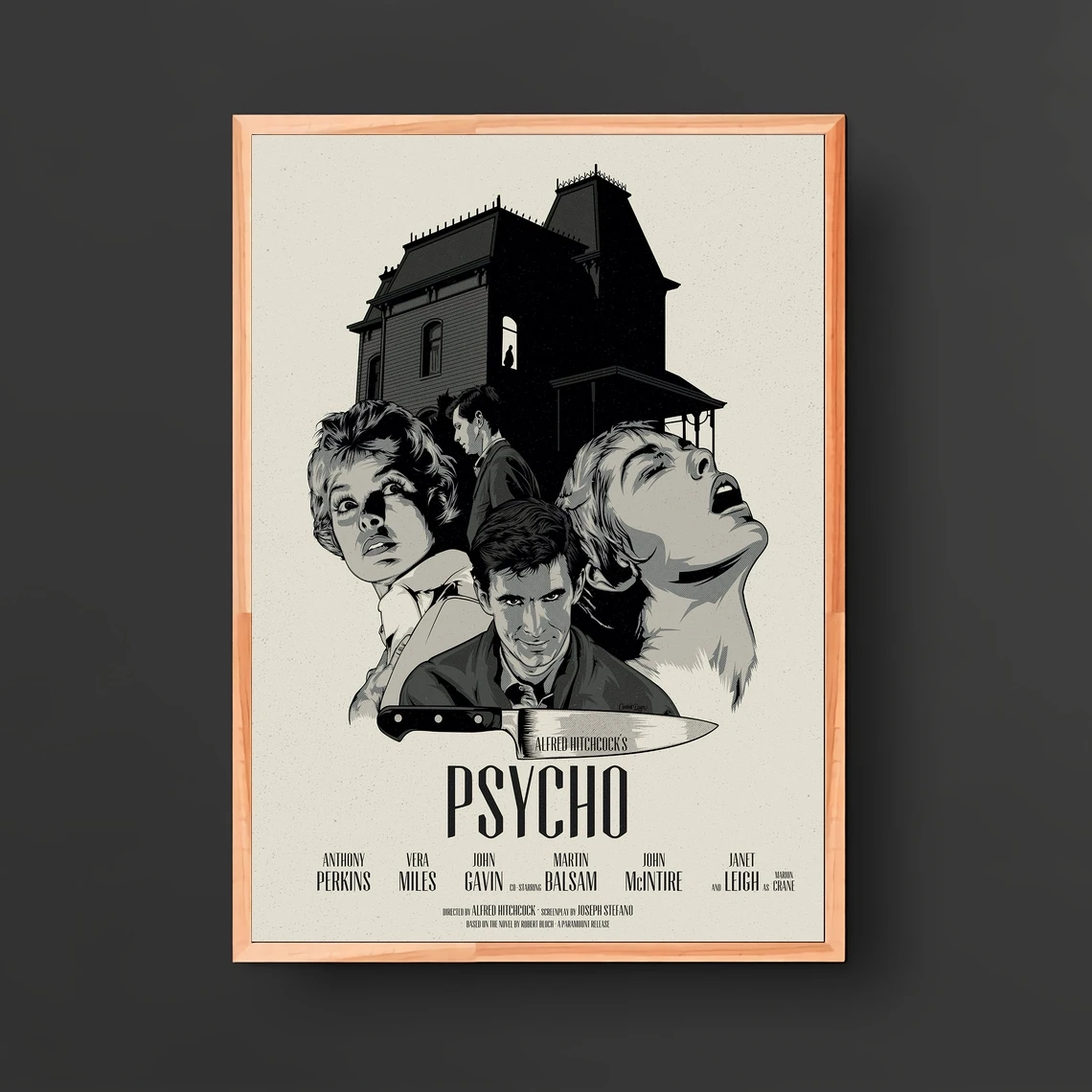 

Psycho Movie Poster Wall Painting Home Decoration (No Frame)