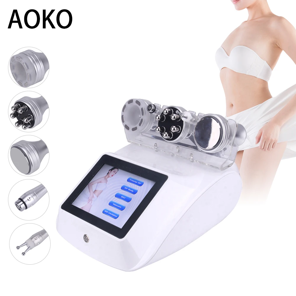 AOKO 40K Cavitation Ultrasonic Slimming Machine Weight Loss Beauty Machine Skin Rejuvenation Skin Lift Tighten  Face lifting