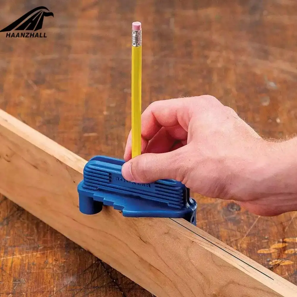 Nuevas herramientas manuales, herramienta de marcado Offset que se adapta a lápices de madera estándar, accesorios multifunción para carpintería, trazador central # sw