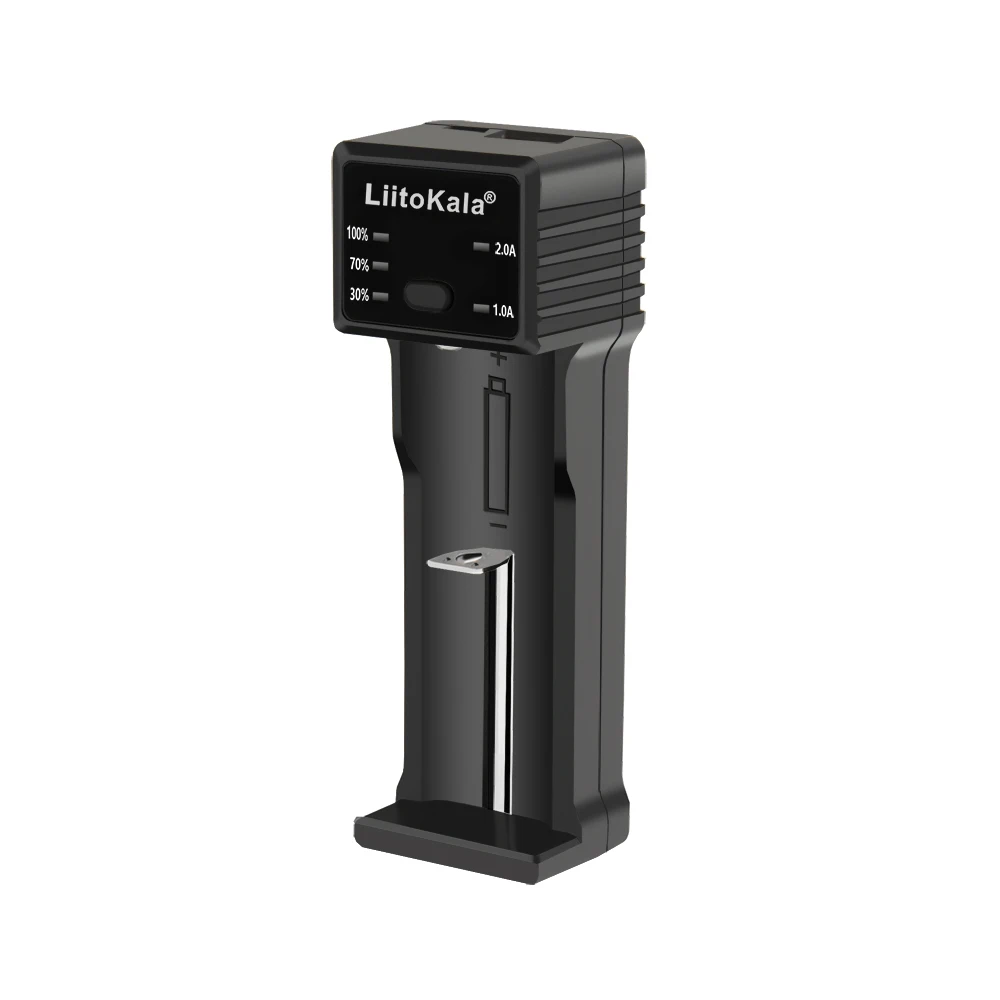 LiitoKala Lii-100C 21700 Battery Charger For 18650 18350 26650 16340 RCR123 14500 3.7V 1.2V Ni-MH Ni-Cd 2A USB smart charger image 6