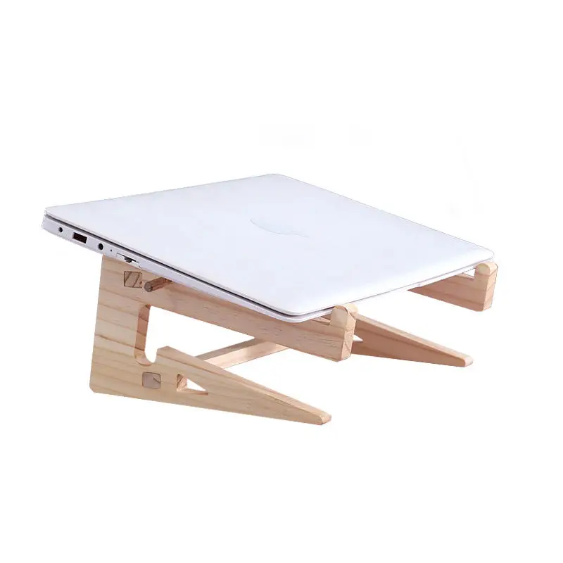 Soporte de madera para ordenador portátil, almohadilla de refrigeración para PC, Notebook, Macbook Pro Air, IPad Pro, accesorios de madera