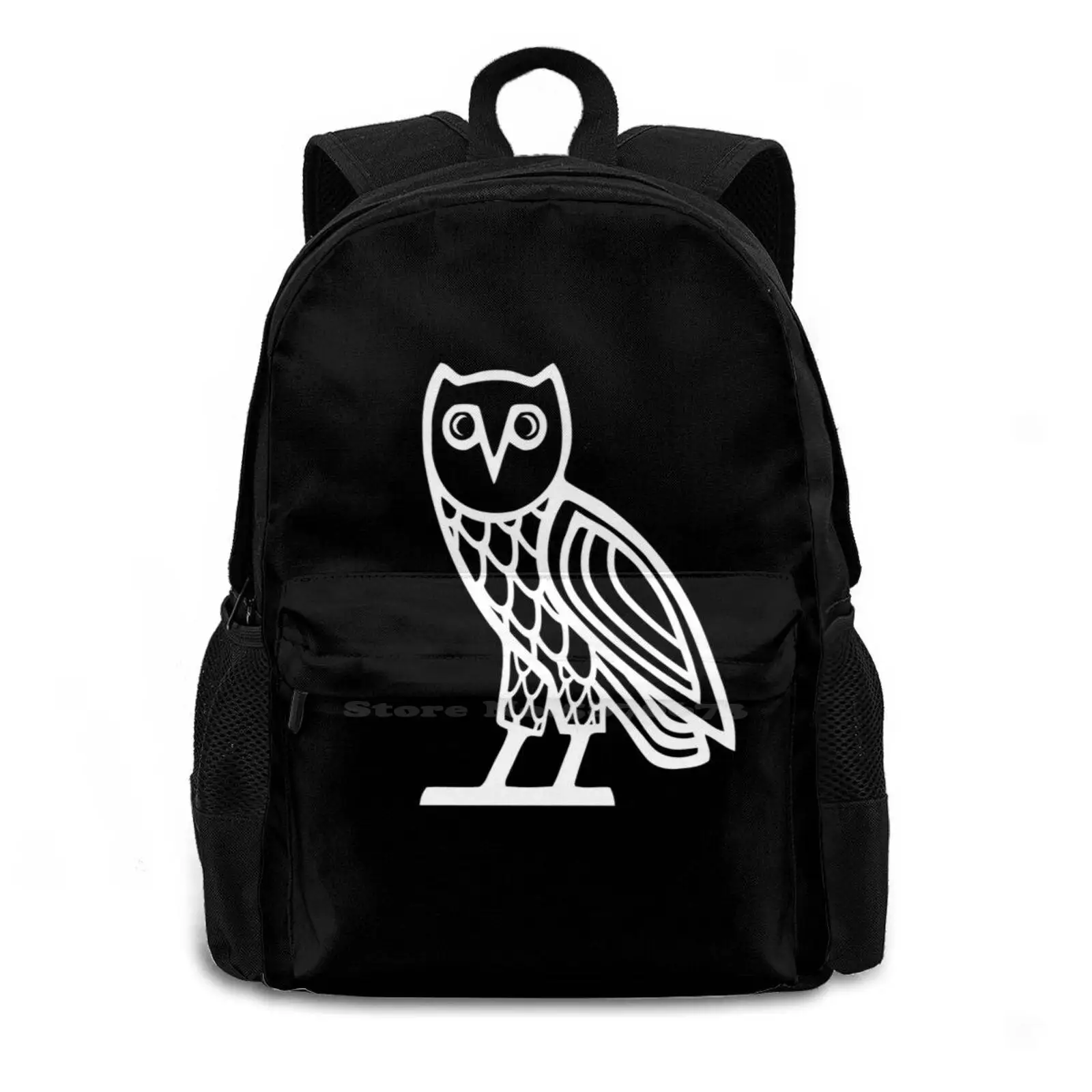 Black And White Owl Artwork Owl-Owl Iphone 12 Case Backpack For Student School Laptop Travel Bag Owl Owl Owl Owl 12 Pro Max