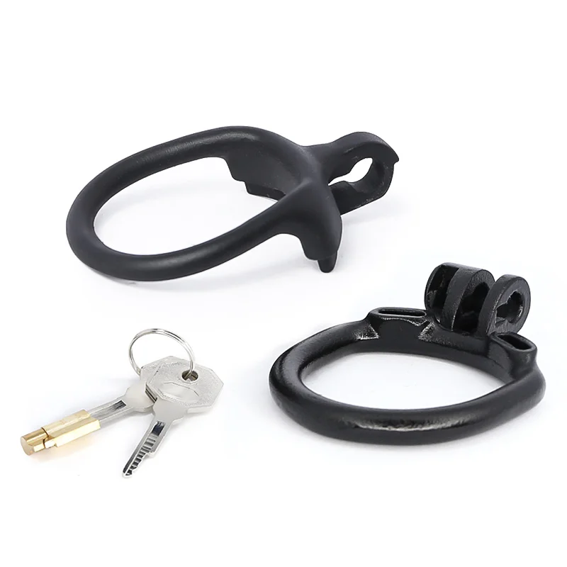 2021 Mamba-ZERO Male Resin Chastity Device Cock Cage Chastity Belt Ball Stretcher Penis Ring Cock Ring Adult Penis Lock Sex Toys