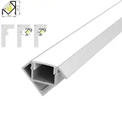 20 m (20 sztuk) dużo, 1 m na sztukę, 100 cm długości, led profil aluminiowy do listwy led z mleczną osłoną rozproszoną,