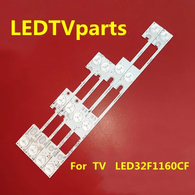 

New 4 Pieces/lot LED strips forTV LED32F1160CF LED32F1100CF 35019911 35019908 35018475 35018477 4 LEDs*3V=330mm 3 LEDs*3V 238mm