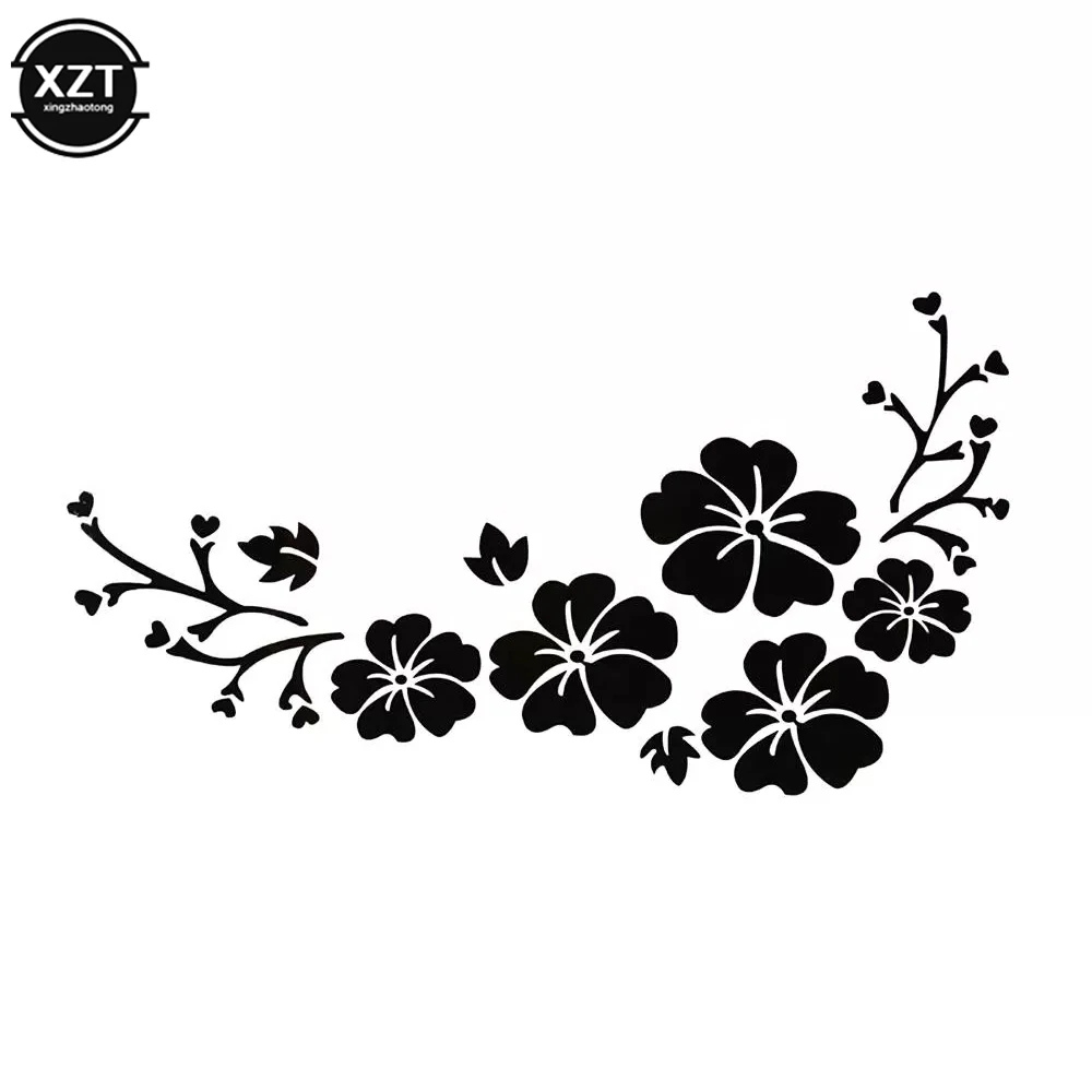 Fashion Flower Blossom Car Decal Sticker Auto Truck Bumper Door Window Decor