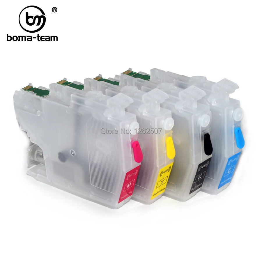 Japan LC412 J7100 J7300 Refillable Ink Cartridge With Compatible Chip For Brother MFC-J7100CDW J7300CDW Printers