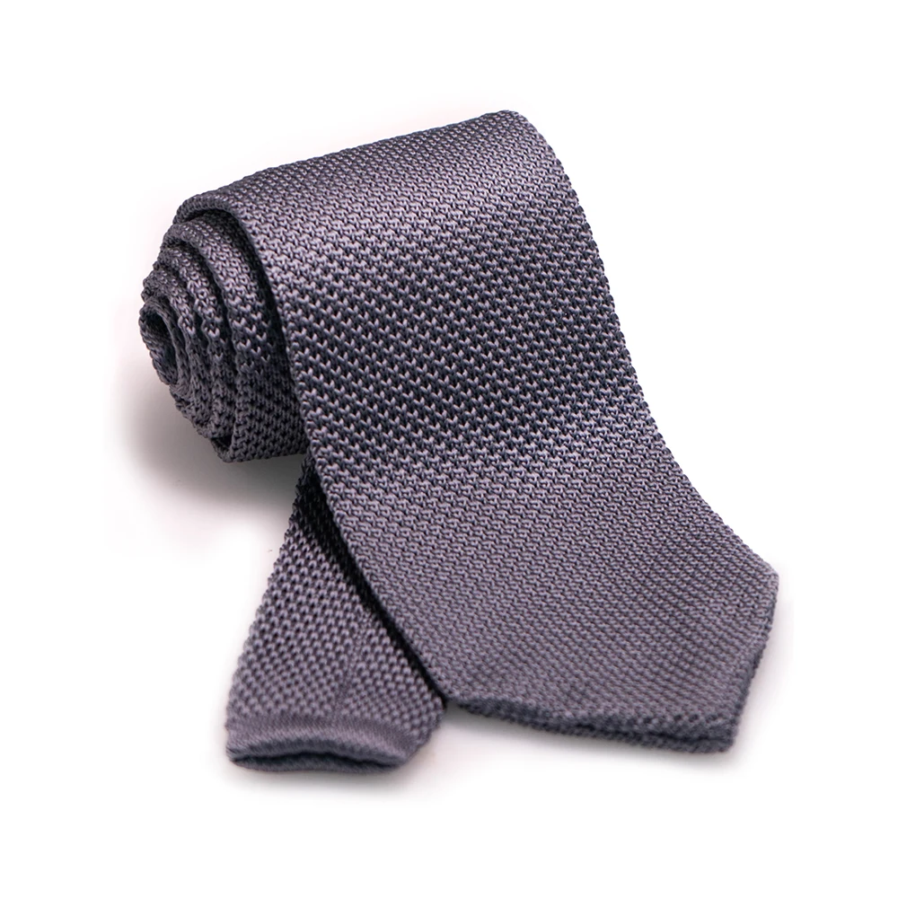 Neuer Stil, modische Herren-Krawatte in Uni-Farbe, 8 cm, gestrickte Krawatten, Baumwollkrawatten für Herren, Business-Hochzeitskrawatte, Accessoires, Geschenk – Detail 6