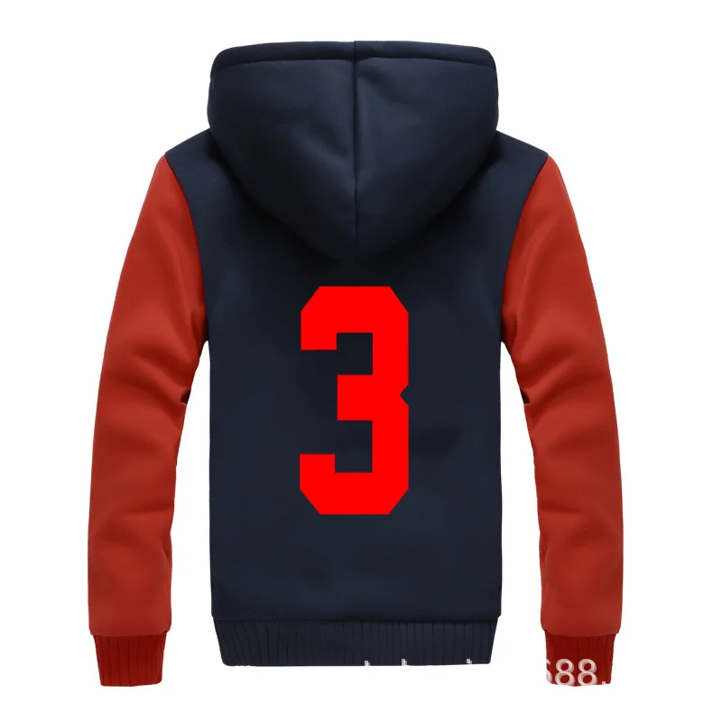 Hoodies Haikyuu Unisex Nekoma High School Volleyball Team Hoodie Mens Casual Cotton Fleece Sweatshirt Winter Thick Coat