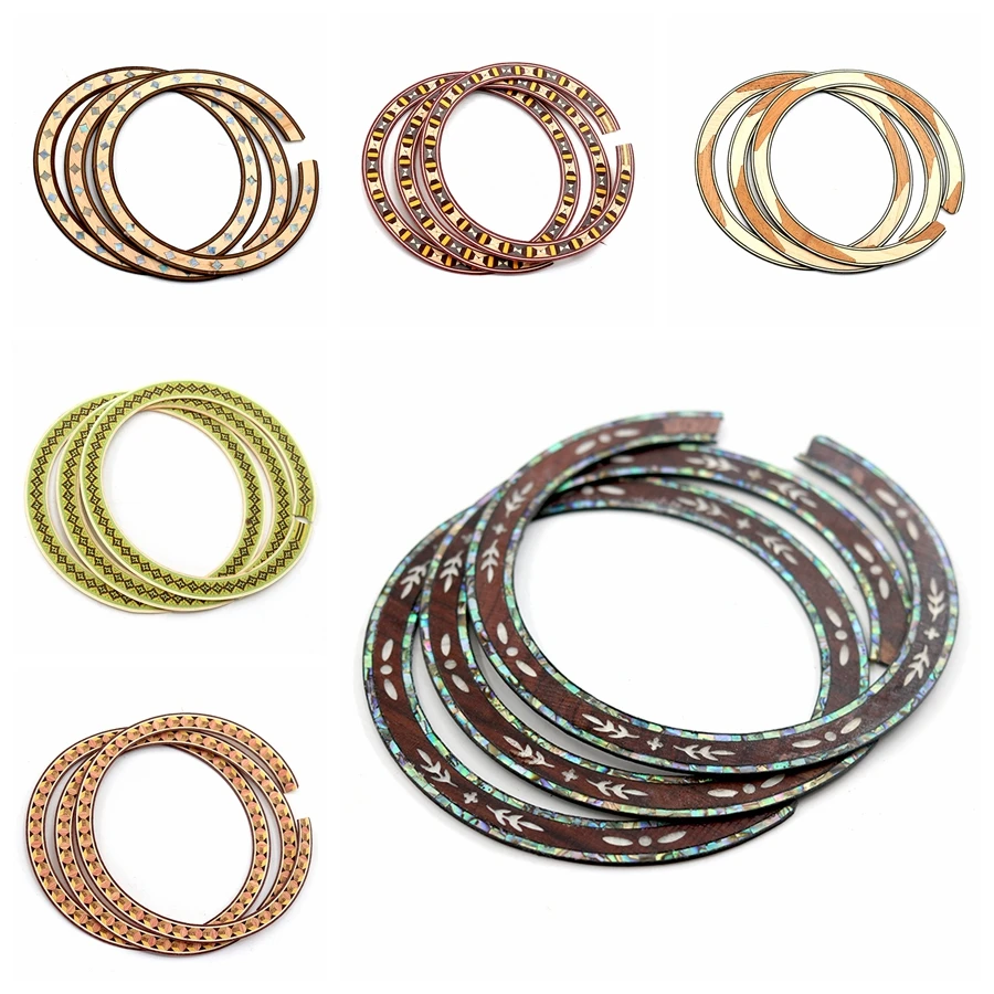 로즈우드 인레이 메이플 우드 기타, 사운드 홀 서클 어쿠스틱 기타 액세서리, 솔리드 우드 기타 사운드홀