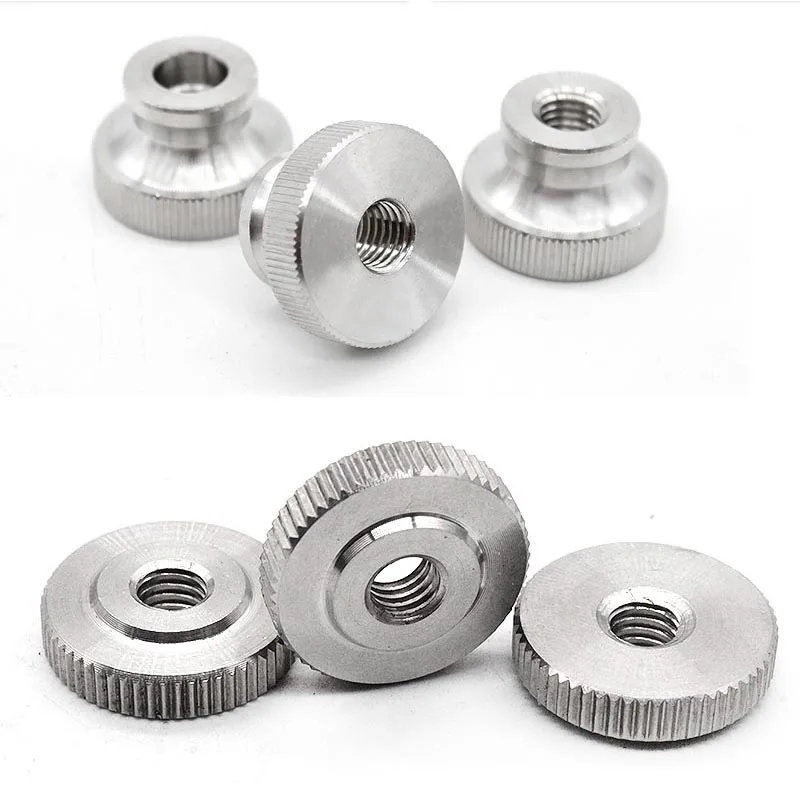 5pcs Steel Adjust Leveling Knurled Toolless Thumb Nut 3D Printer Spring Loaded Heated Bed Curtain Wall Tighten Thumbnut DIY