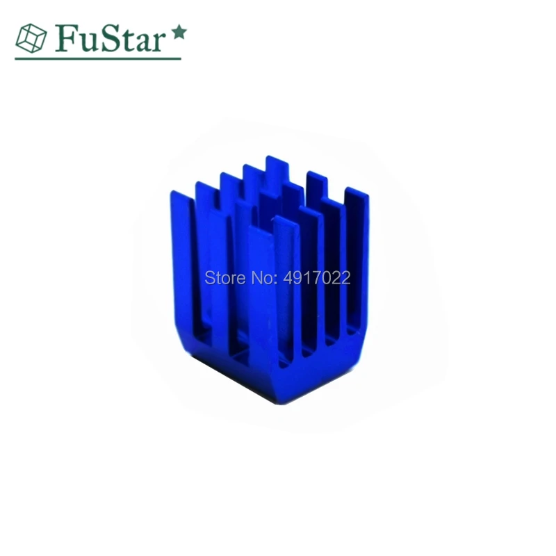 Dissipador de calor de alumínio com cola, Mini Chipset IC Cooler, dissipadores de calor azuis, 3m, 9x9x12mm, quente, 10Pcs