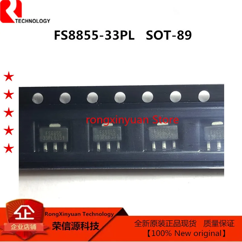 FS8855-33PL FS8855 3,3 V SOT-89 FS8855-33CL FS8855-33GL FS8855 500mA regulador lineal LDO 100% nuevo original
