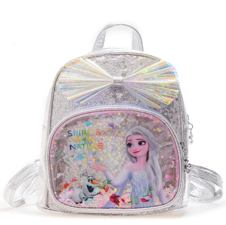 Disney-mochila escolar de frozen para niñas, mochila de elsa, anna, reina de las Nieves, mochila escolar transpirable, regalo para niños