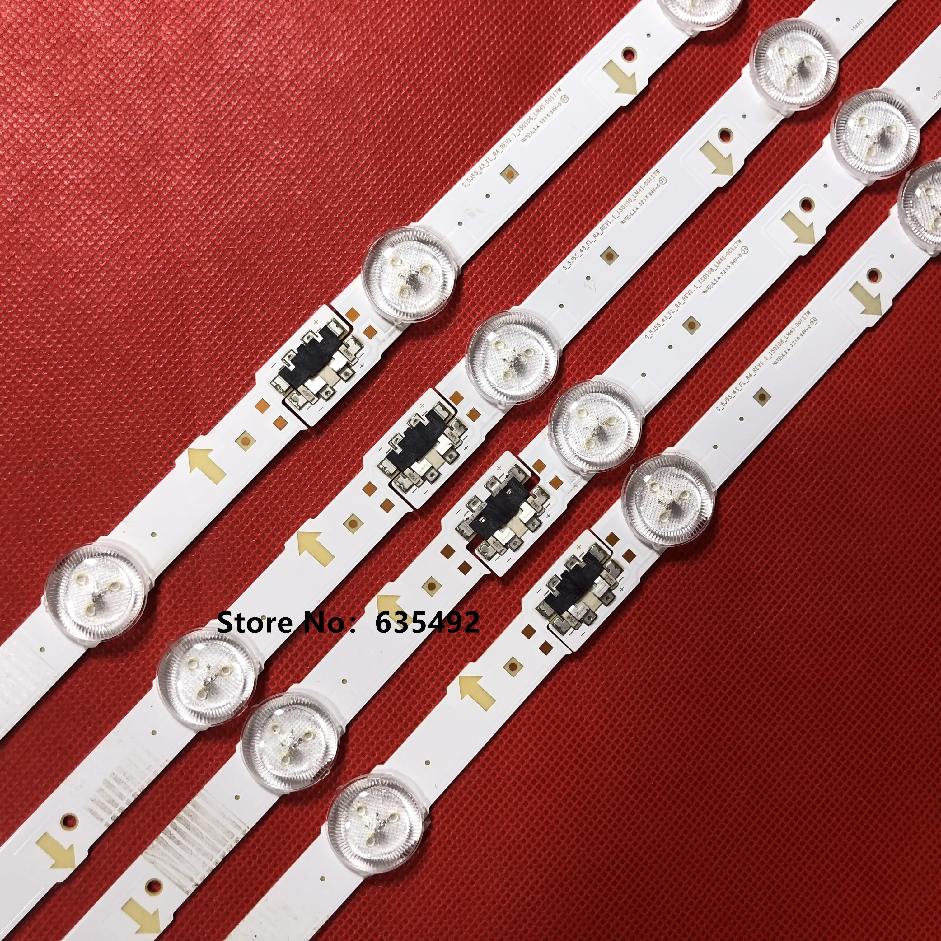 Strip LED baru untuk BN96-36336A R4 V5DF-430DCA-R1 V5DF-430DCB-R1 36337A