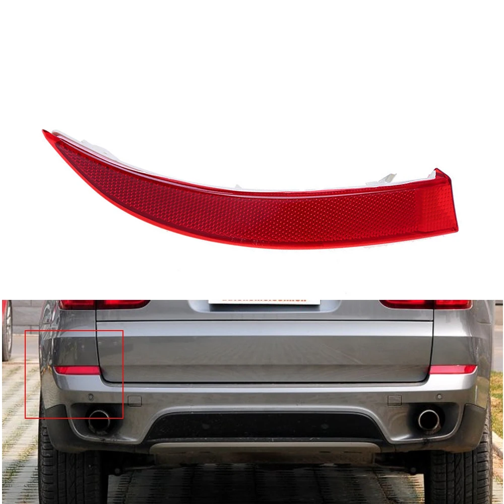Lente traseira amortecedor vermelho para BMW, refletor lateral direito e esquerdo, carcaça da luz traseira, BMW X5 E70 LCI 2011 2012 2013