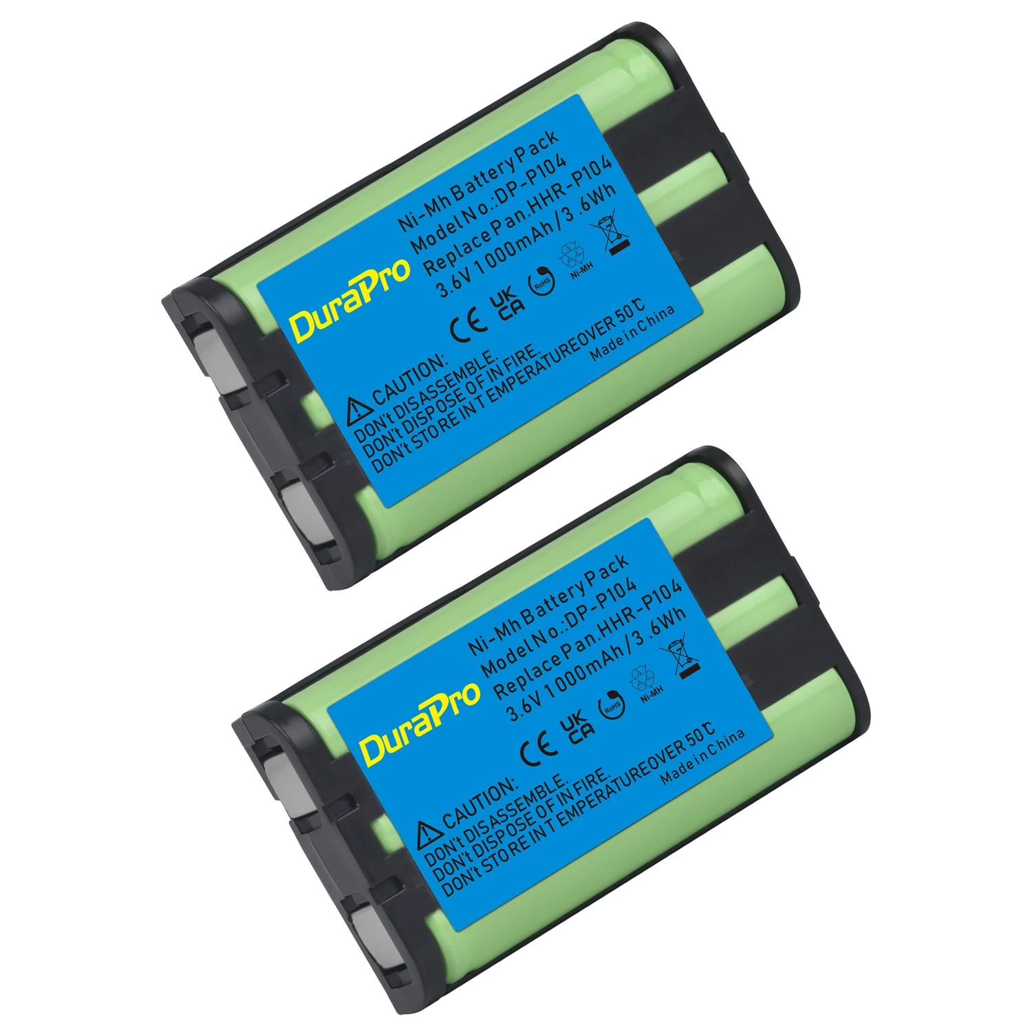 1000MAh HHR-P104 Pin Cho Máy Ảnh Panasonic HHR P104 HHR-P104A Pin Điện Thoại KX-TGA520M, KX FG6550 FPG391 TG2388B TG2396 TG2300