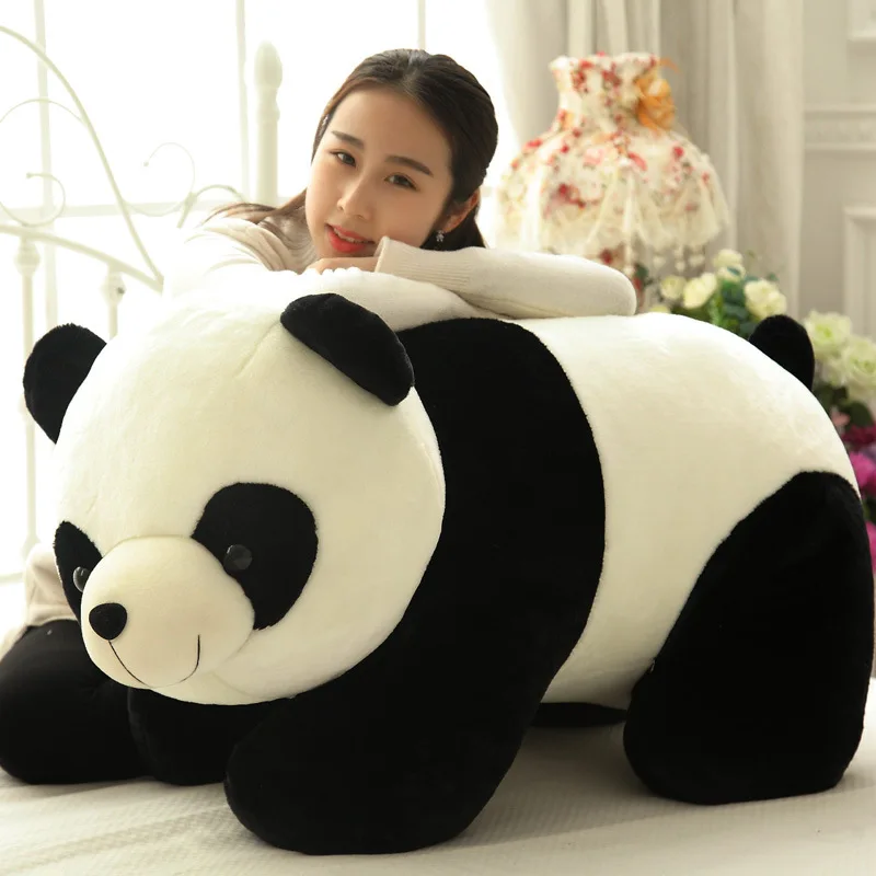 Cute Baby Big Giant Panda Bear Plush Toys Soft Stuffed Animal Doll Cushion Pillow Cartoon Home Bed Decor Gift