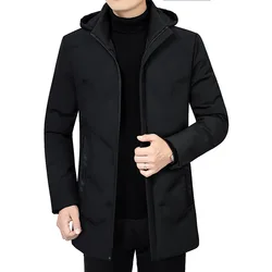 Winter Parka for Men Long Thick Warm Hooded Jacket 2020 Casual Outwear Windproof Coat Size L-4XL Mens Clothing ropa de hombre