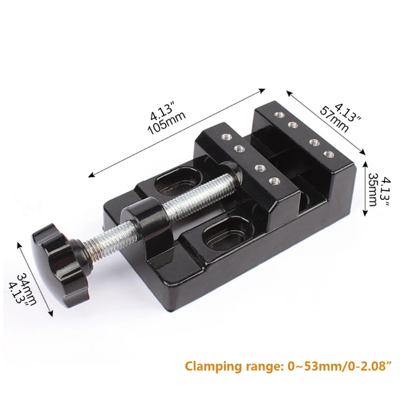 DIY Sculpture Craft Carving Tool Universal Jaw Clamp Mini Drill Press Table Vise Fixing Small Parts Jewelry Watch