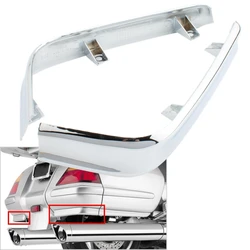 1 Pair Trunk Lower Saddlebag Side Fairings Bent Trims Cover For Honda Goldwing GL1800 2001-2011 ABS Chrome