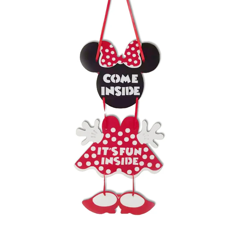 Disney Mickey Minnie Mouse Happy Birthday party decor Mickey Minnie Party Felt Cloth Decoration Articles Party Cake Supplies