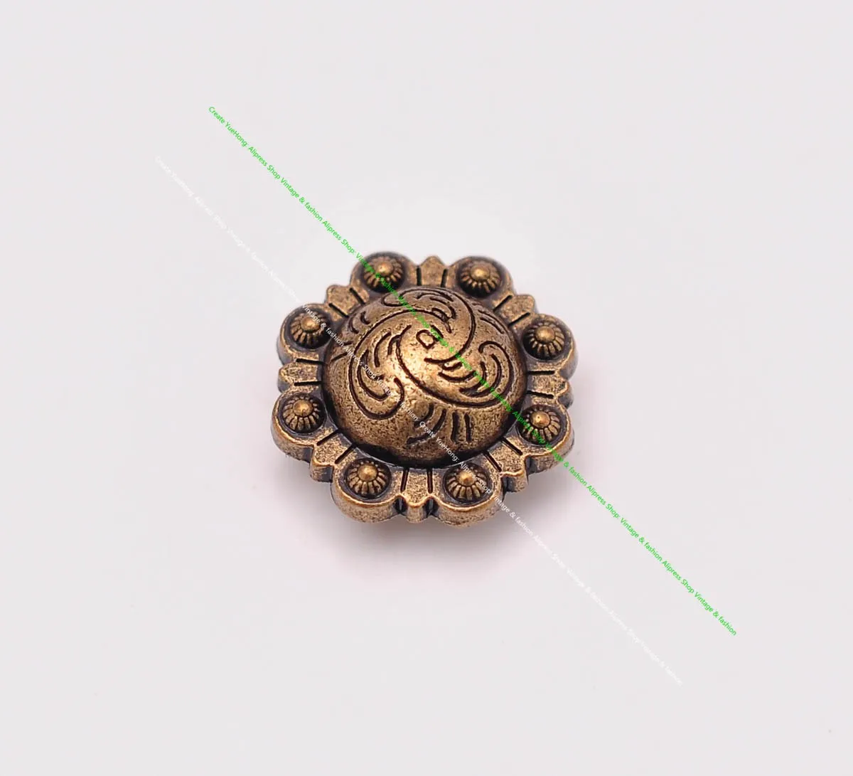 20 stücke 16mm Vintage Silber Westlichen Blumen Beere Conchos Screwback Für Leathercraft Pferd Sattel Gürtel Brieftasche Hut Decor – Detail 13