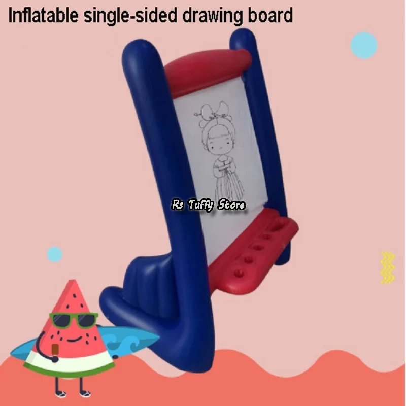 Children's Inflatable Drawing Board PVC Inflatables Educational Toys Easel Reusable Rinse with Water Christmas Outdoor Portable