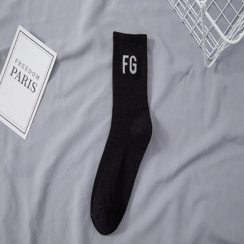 Tide brand FG wealthy socks street sports cotton socks for men and women couples letters