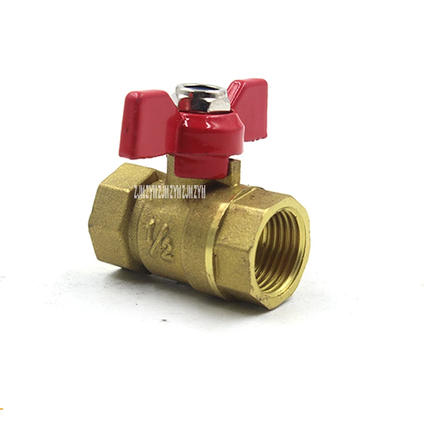 

DN15/ DN20/DN25 Large Flow Thickening Brass Ball Valve Save Space Butterfly Handle Ball Check Inner Thread /inner Outer Thread