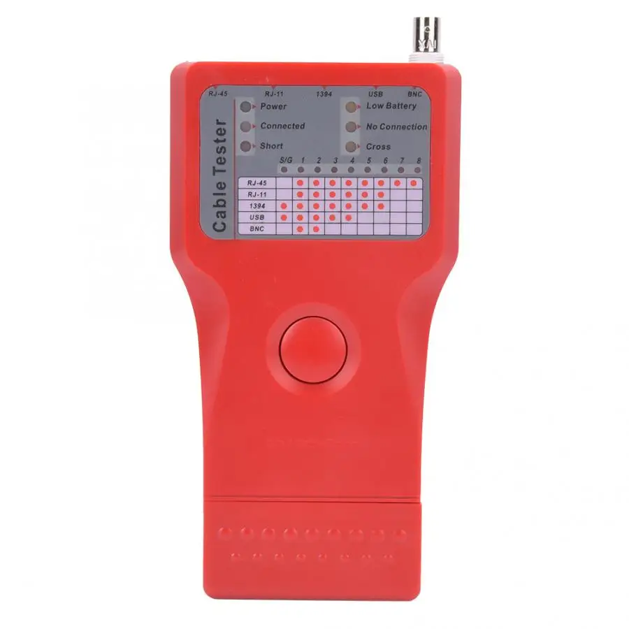 New Professional 5-In-1 Multi-Functional Network Cable Tester Line Tester BNC Meter with Remote  Intelligent Tester