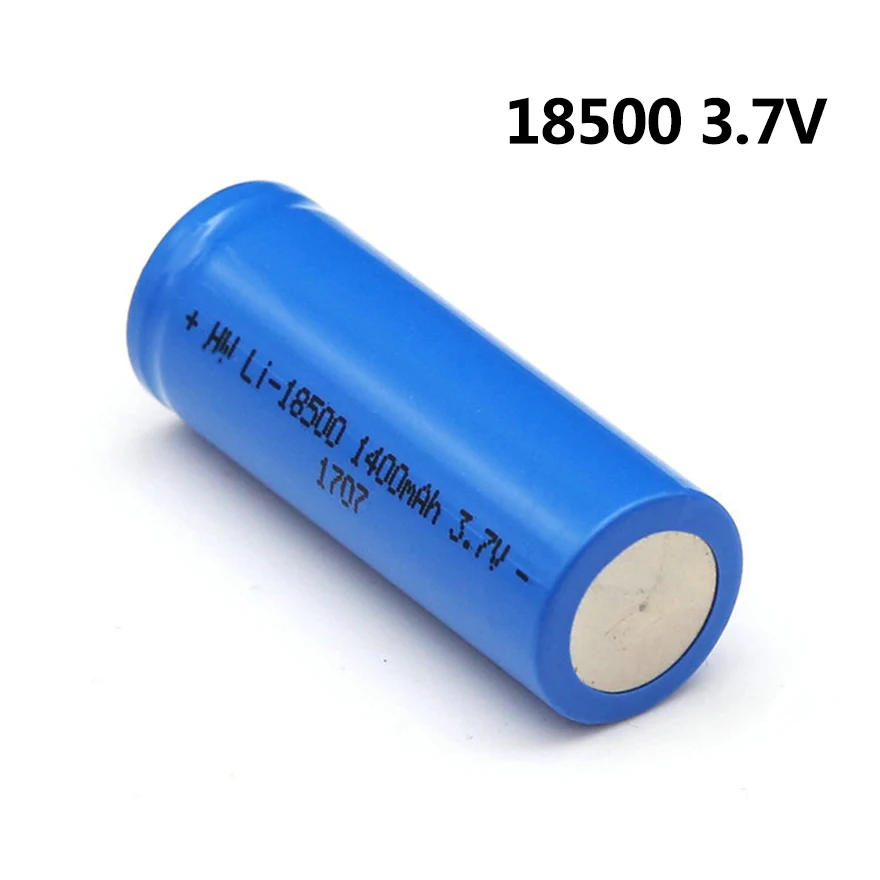 1-10pcs New 18500 Battery 3.7V 1400mAh 18500 Rechargeable Lithium Battery for Strong Light LED Flashlight Toy Torch 18500 Cells