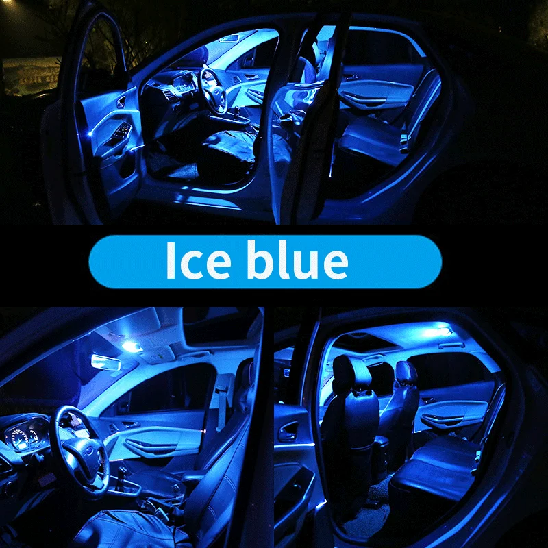 12pcs Car Accessories White Interior LED Light Bulbs Package Kit For 2005-2012 Nissan Pathfinder Map Dome Trunk Lamp