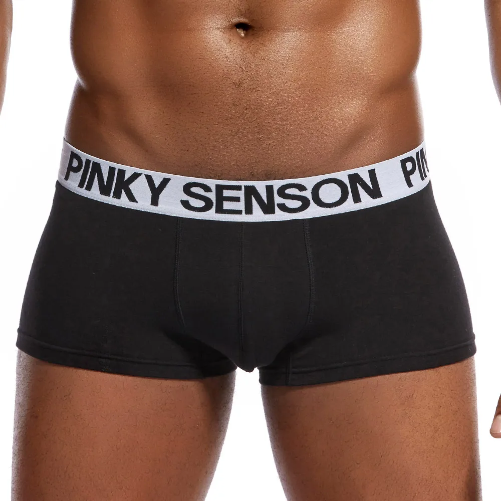 Pinkysenson boxer shorts men underwear трусы breathable cotton male underpants panties homme shorts