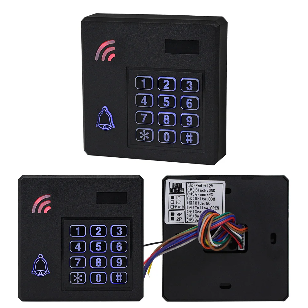 IP68 Waterproof Access Control System Outdoor RFID Keypad WG26 Access Controller Keyboard Rainproof + 10 EM4100 Keyfobs for Home