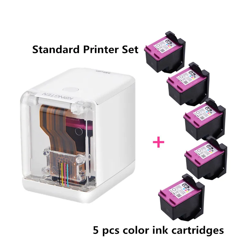 MBrush Handheld Color Printer Portable Mini Inkjet Printer Color Barcode Printers 1200dpi with Ink Cartridge for Customized Text