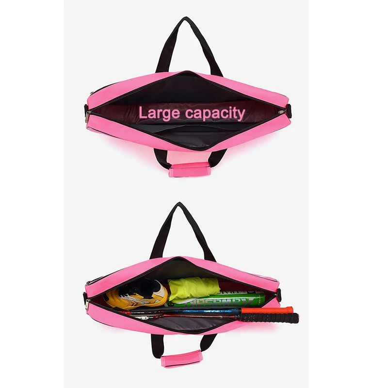 2024 Squash Badminton Racket Bag Big Tennis Bag Lightweight Waterproof Badminton Backpack For 3 Tennis Racket Outdoor Trainning