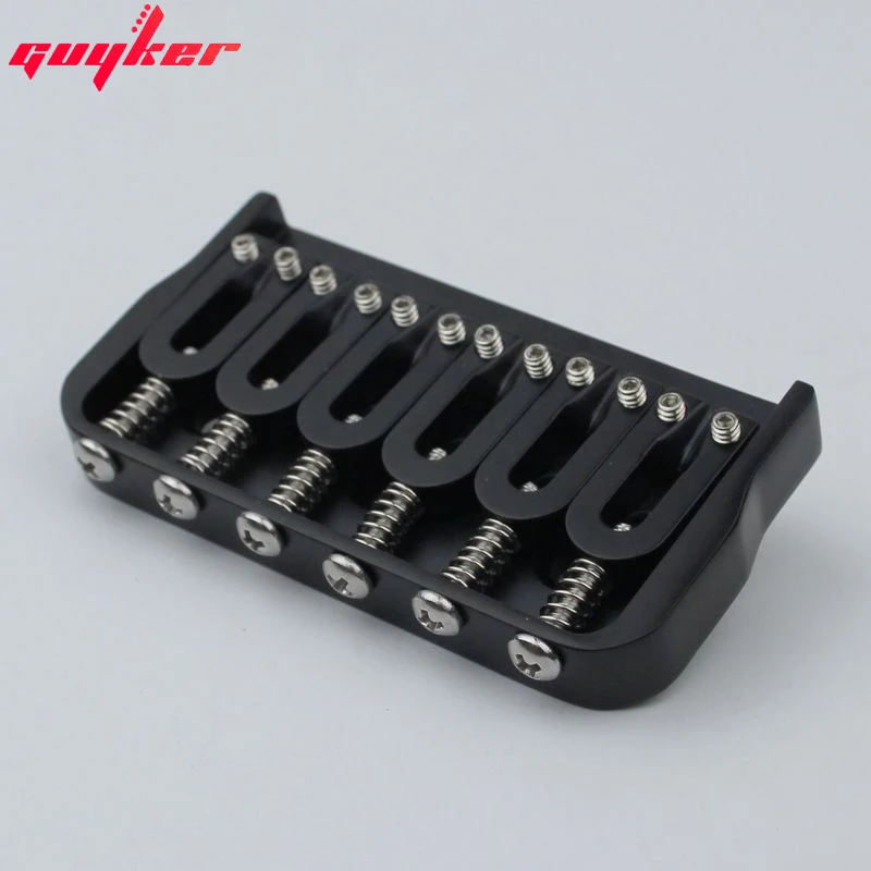 6 String Fixed Electric Guitar Bridge Black