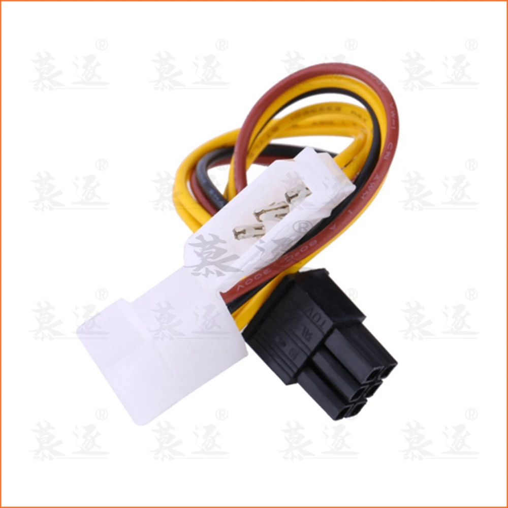 1 шт. 6-дюймовый 2 x Molex 4-контактный на 6-контактный PCI Express видеокарта Pci-e ATX PSU Кабель преобразователя мощности - 6-контактный адаптер Molex на Pcie