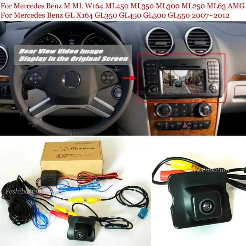 Samochodowa kamera cofania do Mercedes Benz M ML W164 ML450 ML350 ML300 ML250 GL X164 GL350 GL450 RCA Oryginalny ekran kompatybilny