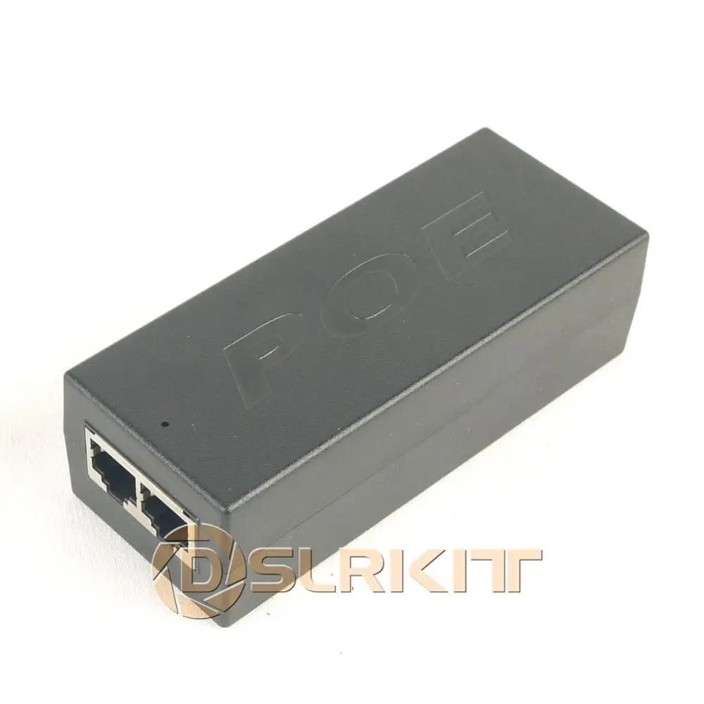 DSLRKIT Gigabit PoE Injector 802.3at PoE + Bộ Chuyển Đổi Nguồn Qua UniFi AP 1000Mbps